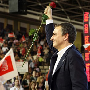 Zapatero: Los españoles van a elegir entre el pesimismo de Rajoy y mi confian Zapatero: Los españoles van a elegir entre el pesimismo de Rajoy y mi confianza en España