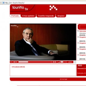 Touriño se apunta a las nuevas tecnologías con su televisión en Internet y su Touriño se apunta a las nuevas tecnologías con su televisión en Internet y su Web