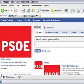 El PSOE cuenta ya con más de 2.300 seguidores en su página y supera al PP El PSOE cuenta ya con más de 2.300 seguidores en su página y supera al PP