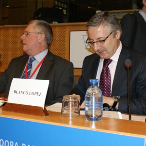 Blanco propone al Parlamento Europeo políticas orientadas a la sostenibilidad, Blanco propone al Parlamento Europeo políticas orientadas a la sostenibilidad, la innovación y la seguridad en el transporte