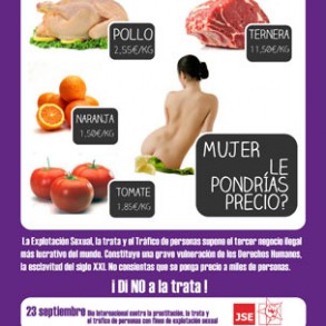 JSE pide a los poderes públicos un mayor esfuerzo en la lucha contra la explota JSE pide a los poderes públicos un mayor esfuerzo en la lucha contra la explotación sexual y la trata de mujeres, niños y niñas