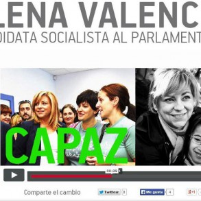 El PSOE lanza la página web de su candidata a las europeas, Elena Valenciano El PSOE lanza la página web de su candidata a las europeas, Elena Valenciano