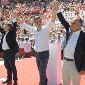 Pedro Sánchez pide el voto para el PSOE, porque "es el único partido que hará Pedro Sánchez pide el voto para el PSOE, porque "es el único partido que hará posible ese gran cambio que necesita España"