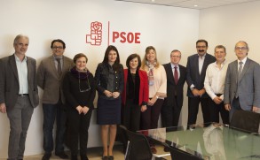 Los socialistas se comprometen a reforzar el sistema sanitario público y a luch Reunión Sánchez Rubio con consejeros sanidad