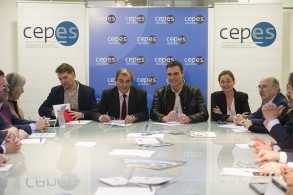 Agenda lunes 8 de febrero Pedro Sánchez (PSOE) con CEPES