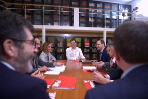 Agenda Jueves 3 de marzo Reunión de Pedro Sánchez con la comisión negociadora del PSOE