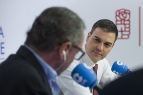 PEDRO SÁNCHEZ: “Salgo a ganar las elecciones y cuanto más fuerte esté el Pa Pedro Sánchez durante la entrevista