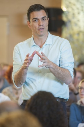 Pedro Sánchez: "Los socialistas no vamos a agitar banderas ni hablar de sillas. Pedro Sánchez Albacete 200516