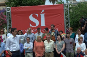 Pedro Sánchez: "El 26J los socialistas sí lo vamos a lograr" Pedro Sánchez Ibiza 280516