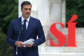 PEDRO SÁNCHEZ presenta los seis principios básicos para el Gobierno del cambio Pedro Sánchez durante la presentación