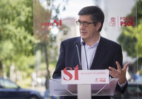 Patxi López: “Pedro Sánchez representa la esperanza, una política limpia y Patxi López Bilbao 150616