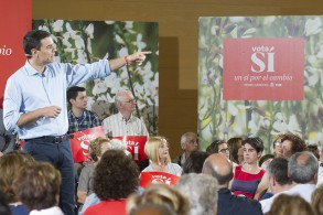 PEDRO SÁNCHEZ afirma que su gobierno “garantizará las pensiones públicas de Pedro Sánchez en Logroño