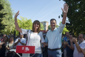 Pedro Sánchez: "Si los socialistas vamos a votar, ganará la Euskadi que suma y Pedro Sánchez Vitoria 110916