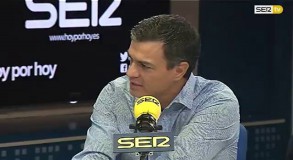 Pedro Sánchez durante la entrevista en la SER