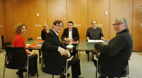 El PSOE y el PSC coinciden en que "la mejor manera de garantizar que seguimos ca Reunión PSOE PSC 021216