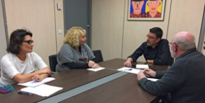Reunión de representantes de la Comisión Gestora y de la Permanente de Izquier Reunión en Ferraz con Izquierda Socialista 011216
