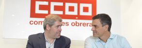 El PSOE Y CCOO coinciden en la necesidad de “reconstituir los derechos laboral Pedro Sánchez Iñaki Sordo