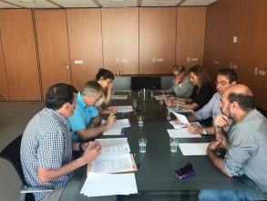 El PSOE reafirma su compromiso con la Cooperación para el Desarrollo y con unas miembros-del-psoe-y-de-ugt-reunidos-en-ferraz