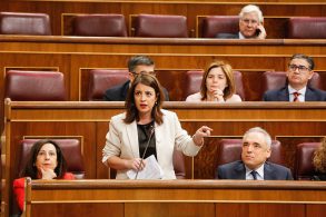 Adriana Lastra le recuerda al Gobierno “su obligación” de poner sobre la me Adriana Lastra, en la sesión de control