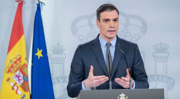 Pedro Sánchez desde La Moncloa