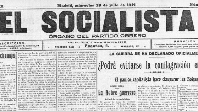 Sucedió en ...1914. Se declara la I Guerra Mundial