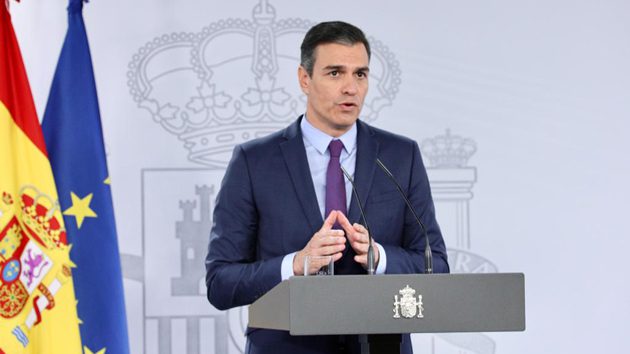 Sánchez: “Nos quedan todavía meses duros por delante, pero saldremos adelant Pedro Sánchez durante su comparecencia